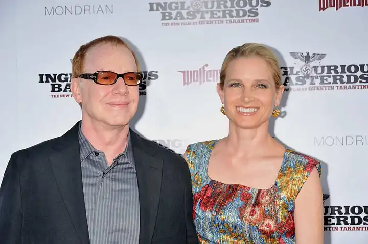 Danny Elfman and actress Bridget Fonda (Photo by Frank Trapper / Getty Images)